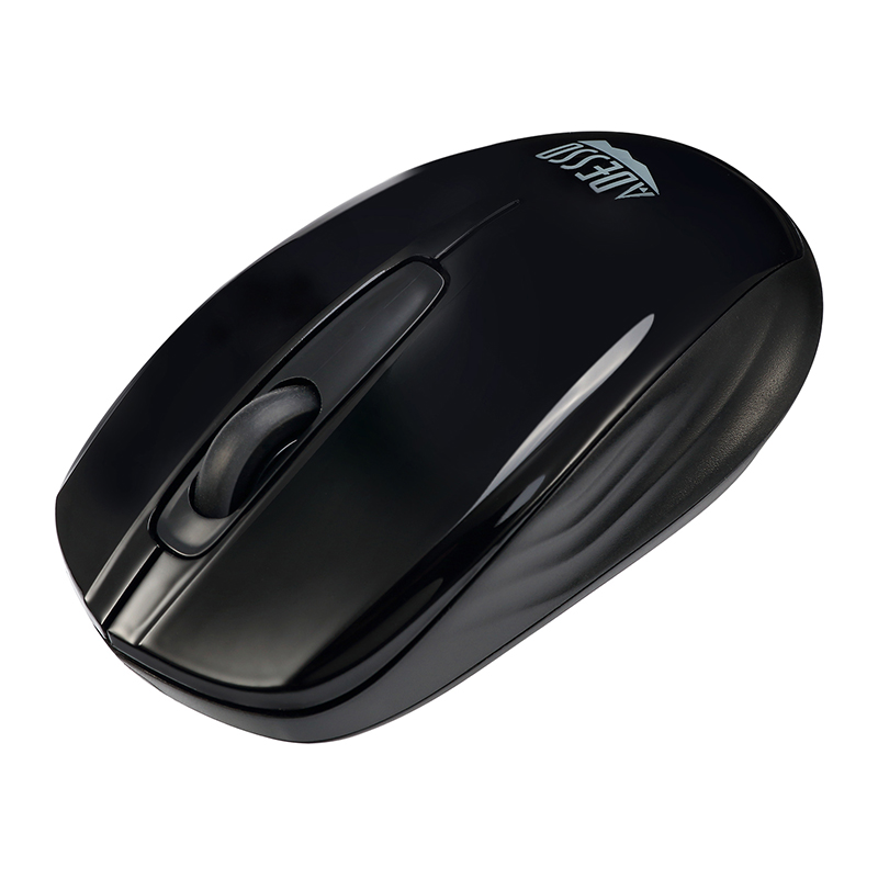 Adesso IMOUSE S50 - Travel Mouse - USB - Optical - 3 Button(s) - Black - Wireless 